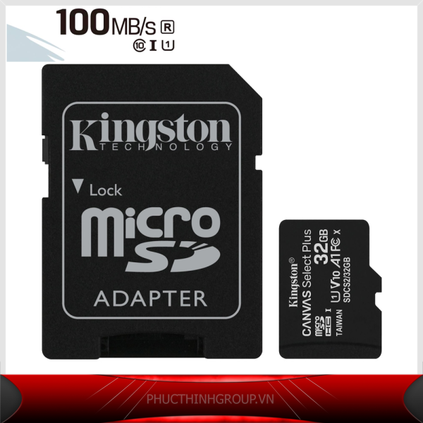 Thẻ nhớ 32GB Kingston TỐC ĐỘ CAO A1 100MB/S Micro SDHC UHS1 Class10  - Hãng Phân Phối chính Thức (PT)