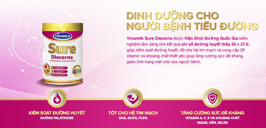 Sữa tiểu đường Sure Diecerna 900g