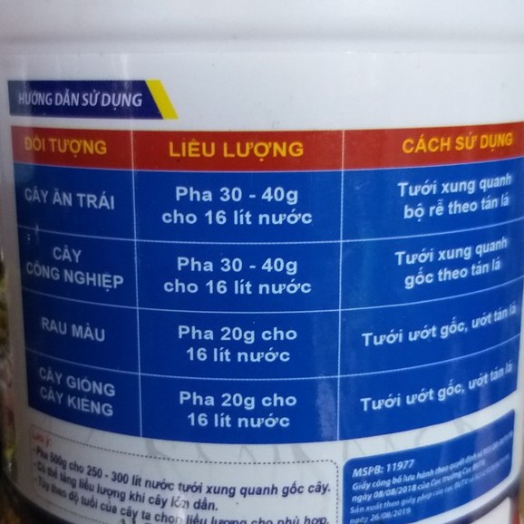 Phân Bón Lá Ra Rễ Cực Mạnh KOREA (500gr)