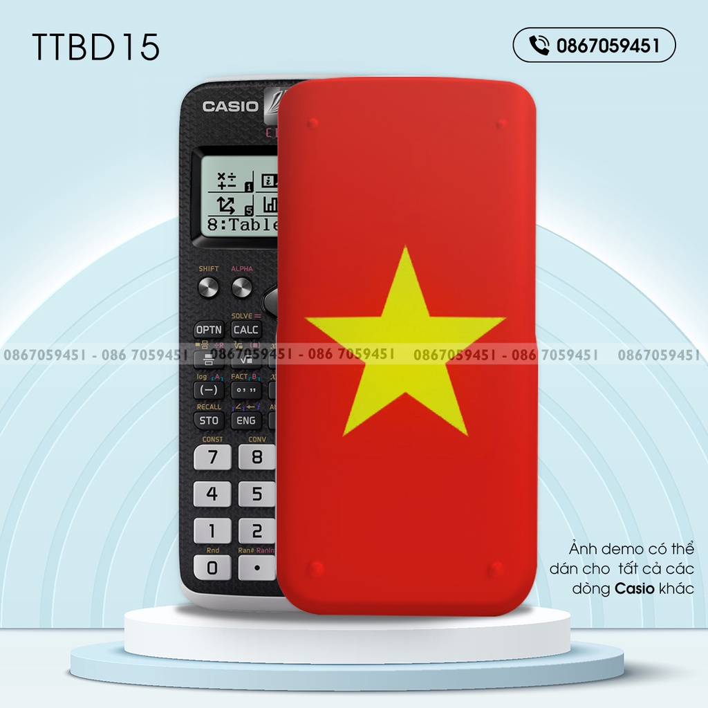 Skin dán máy tính casio in hình clb bóng đábộ 3 ttbdb3