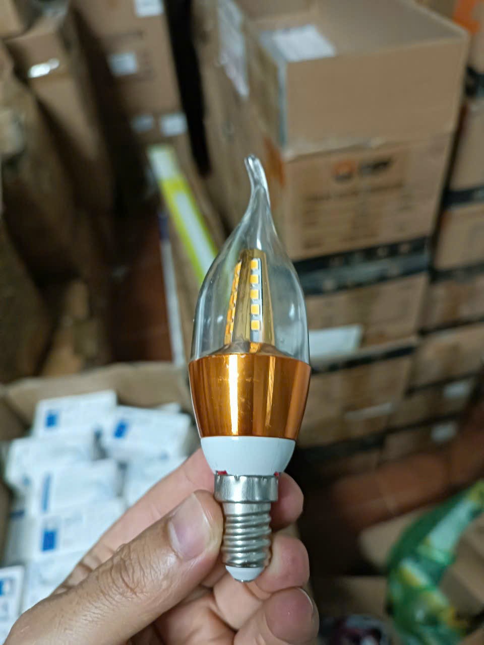 10 Bóng đèn Led nến 5w quả nhót đuôi E14 và E27