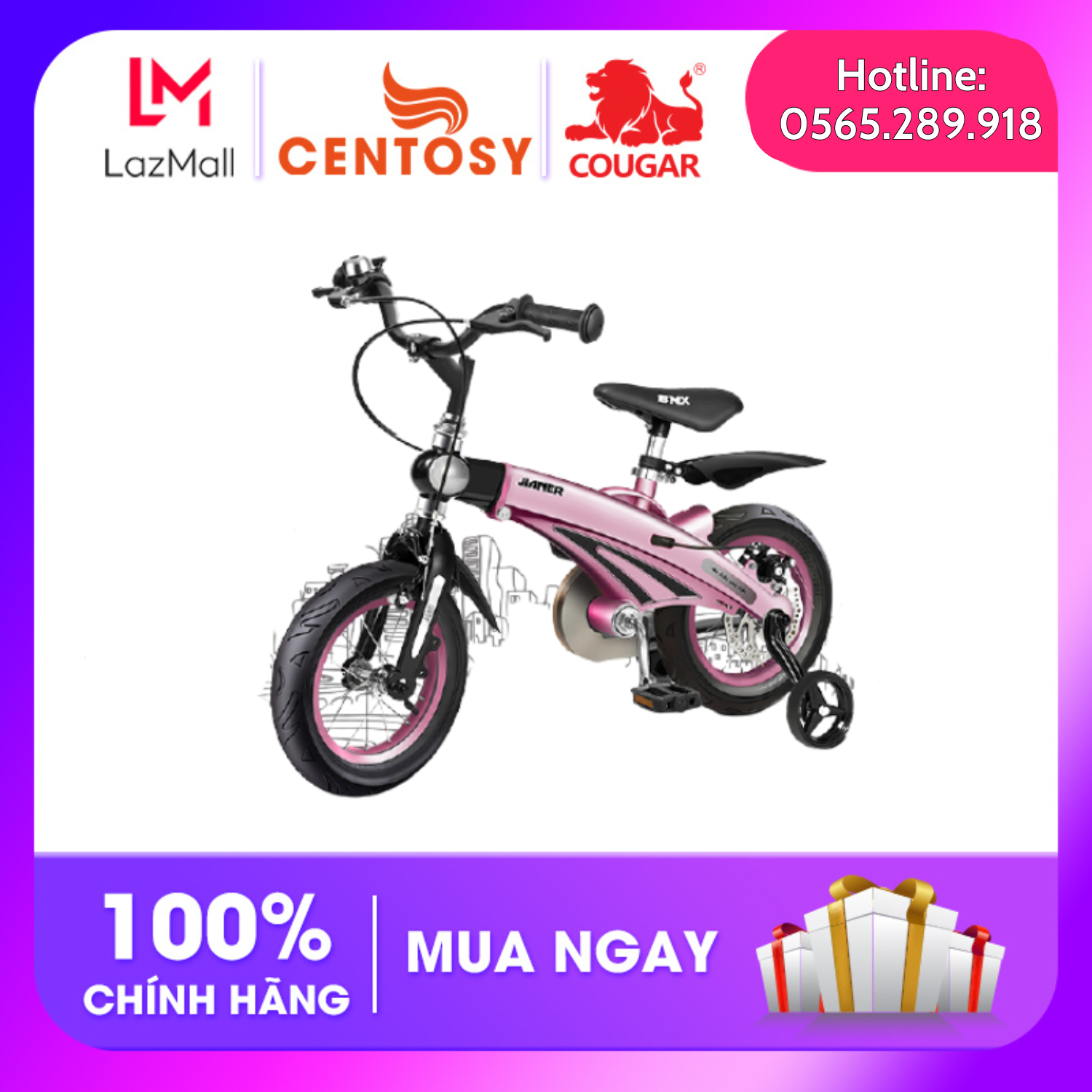 Xe Đạp Jianner-S1 (4 màu)- 12inch
