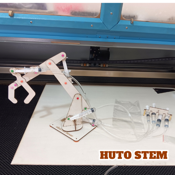Đồ Chơi Cánh Tay Robot Thuỷ lực, STEM DIY