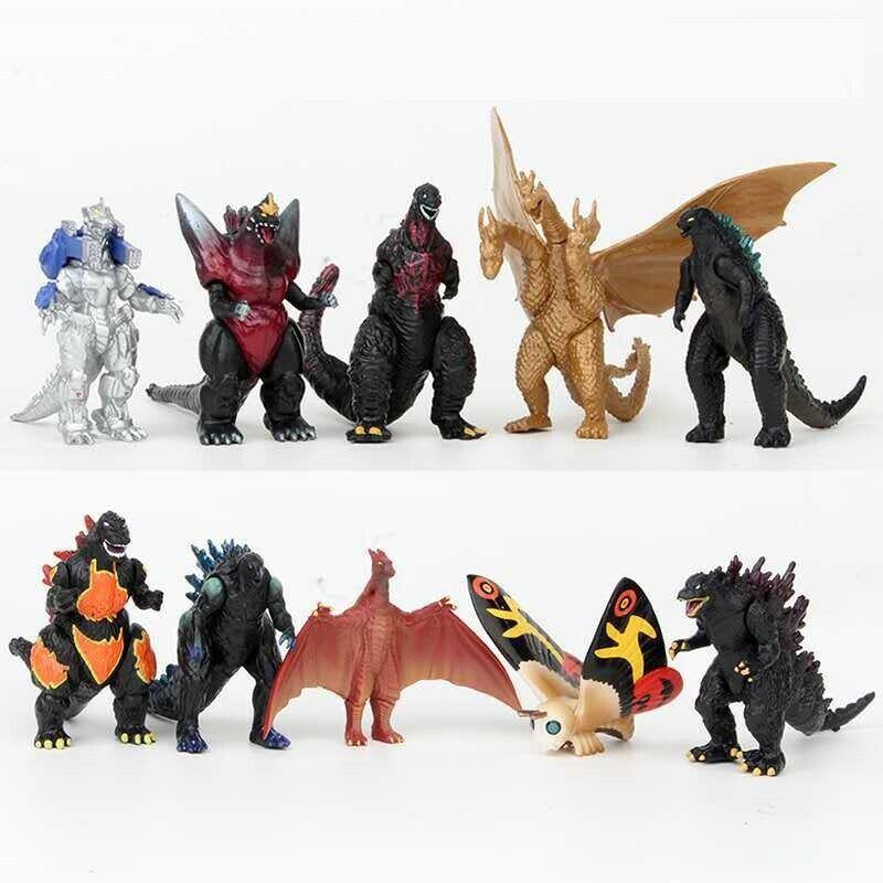 Set 10 Mô Hình Nhân Vật Khủng Long Godzilla - Mẫu 02