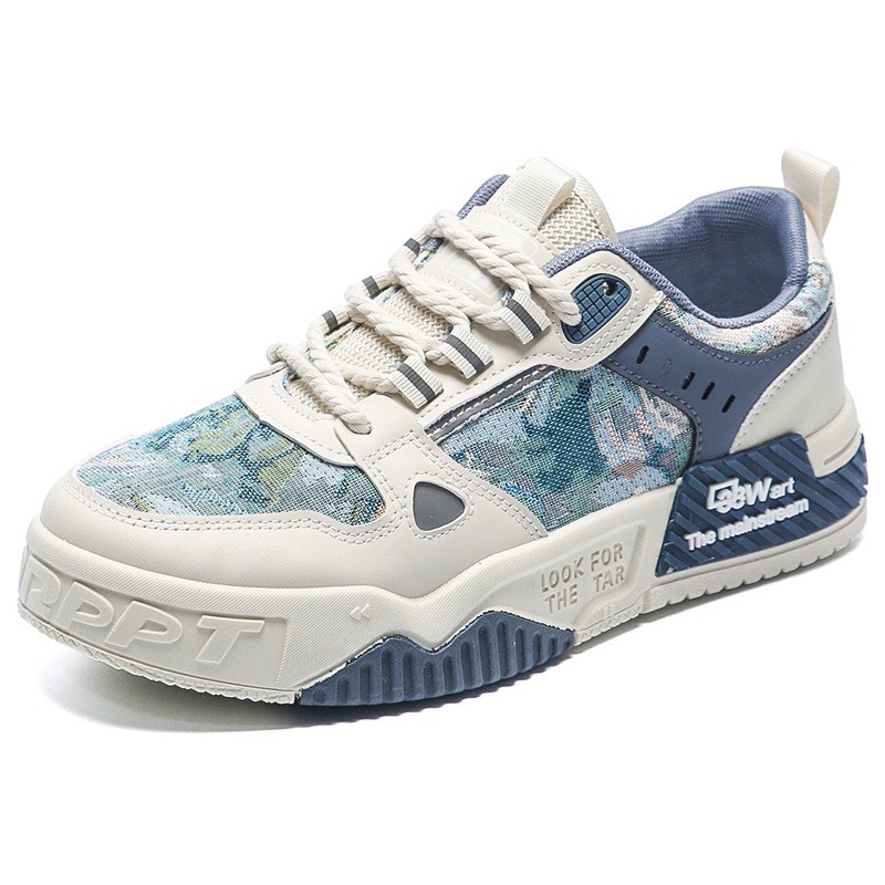 Giày thể thao nam cao cấp Wart thời trang, Chất vải canvat thêu cực đẹp