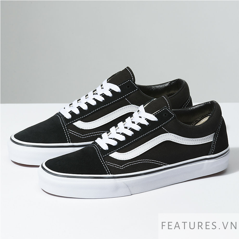 [GIÀY CHÍNH HÃNG] Vans Old Skool Black White Ship US
