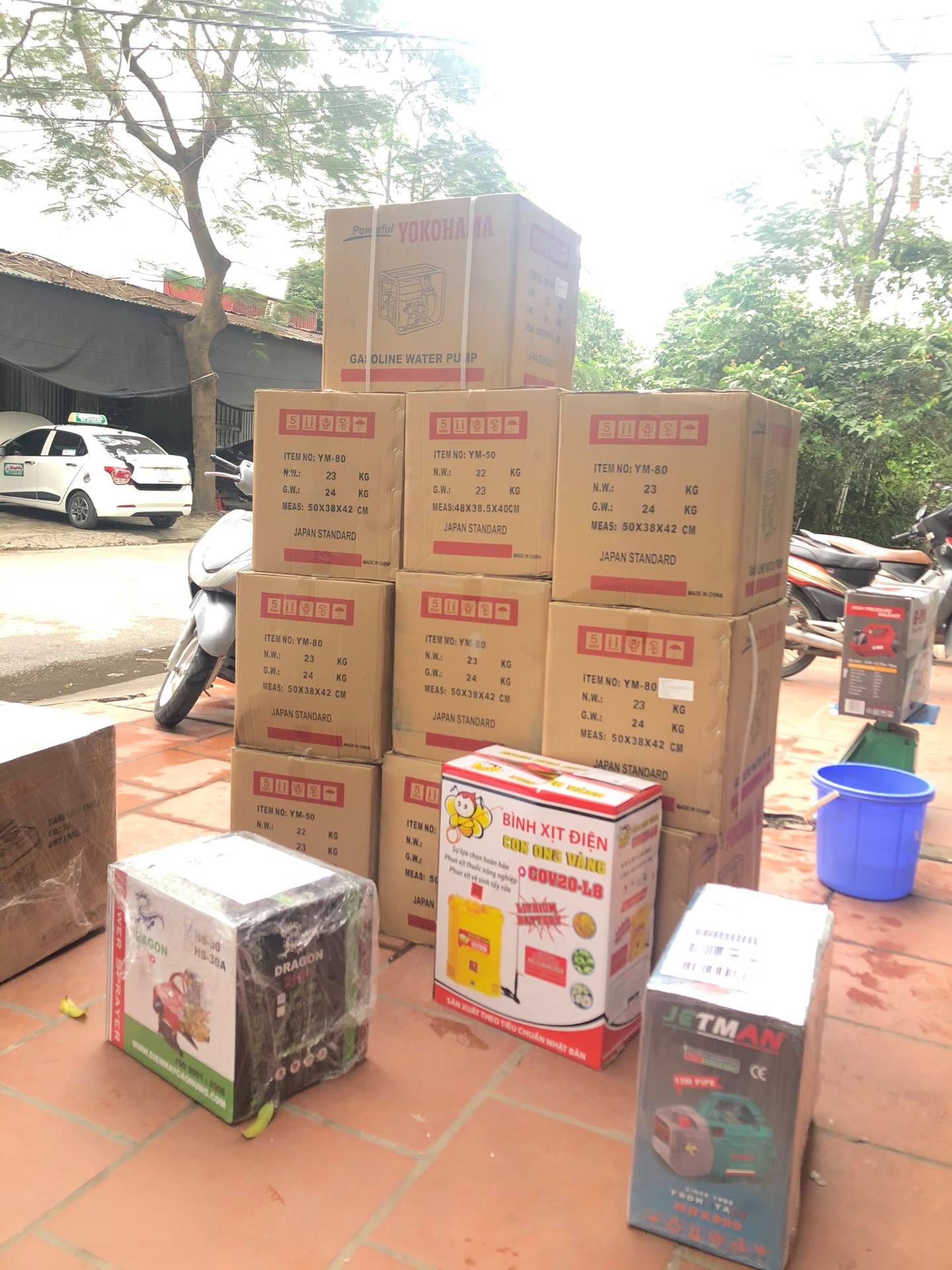 Máy Bơm Nước Chạy Xăng 6.5HP Yokohama YM-80