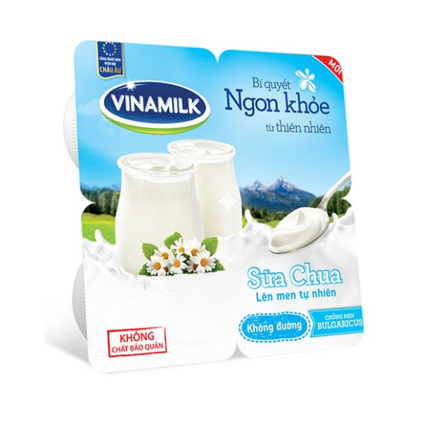 [Siêu thị WinMart] - VINAMILK Sữa chua ăn không đường 100g