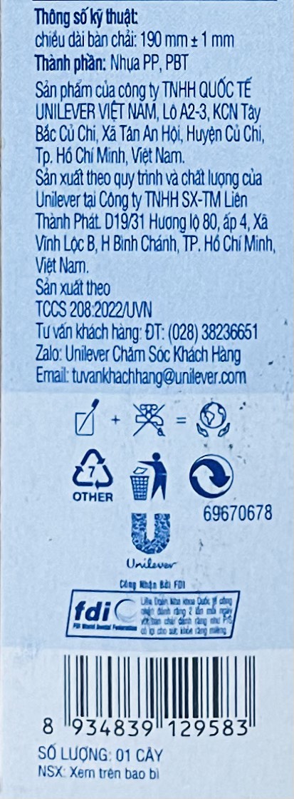 Bàn chải đánh răng CLOSEUP lông tơ - BACH HOA HV