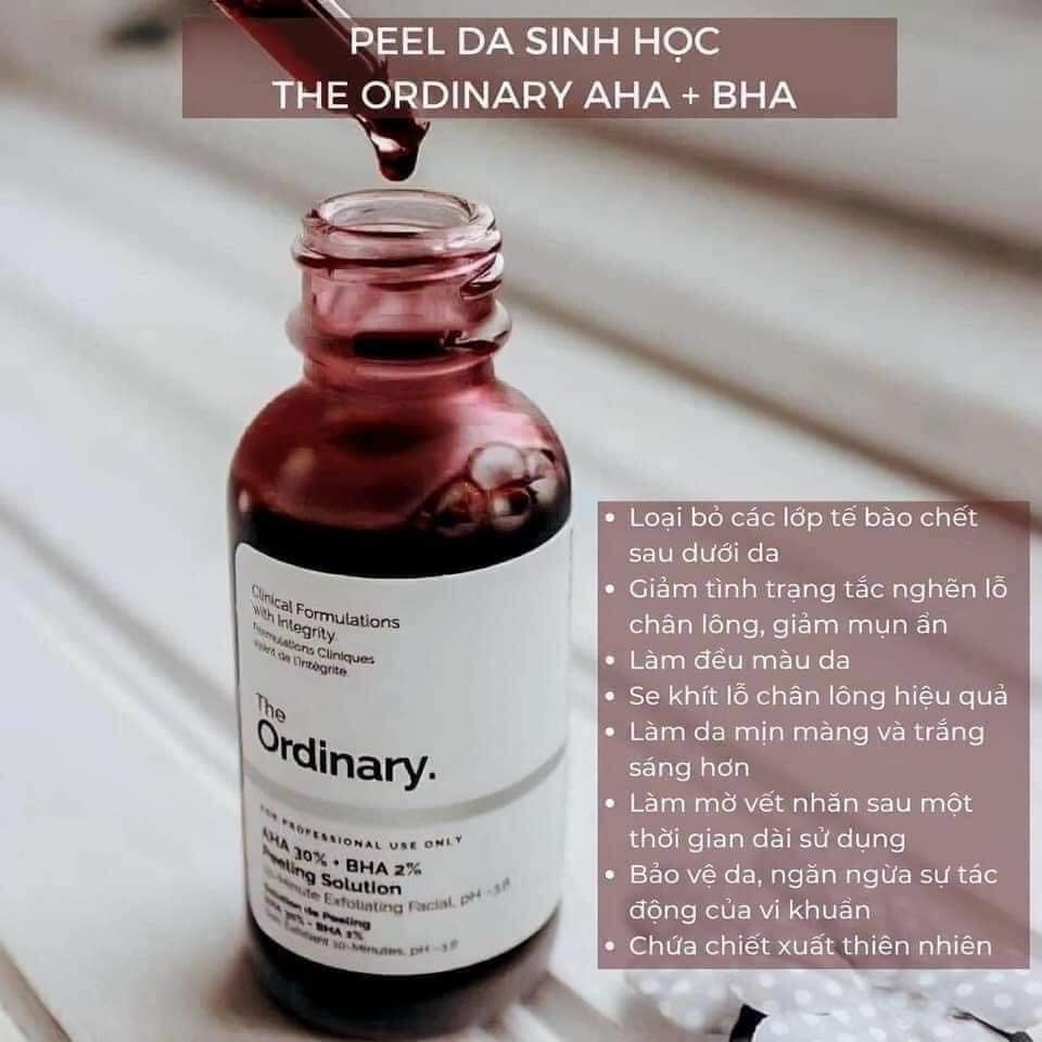 Tinh Chất Peel da The Ordinary AHA 30%+BHA 2% Peeling Solution 30ml