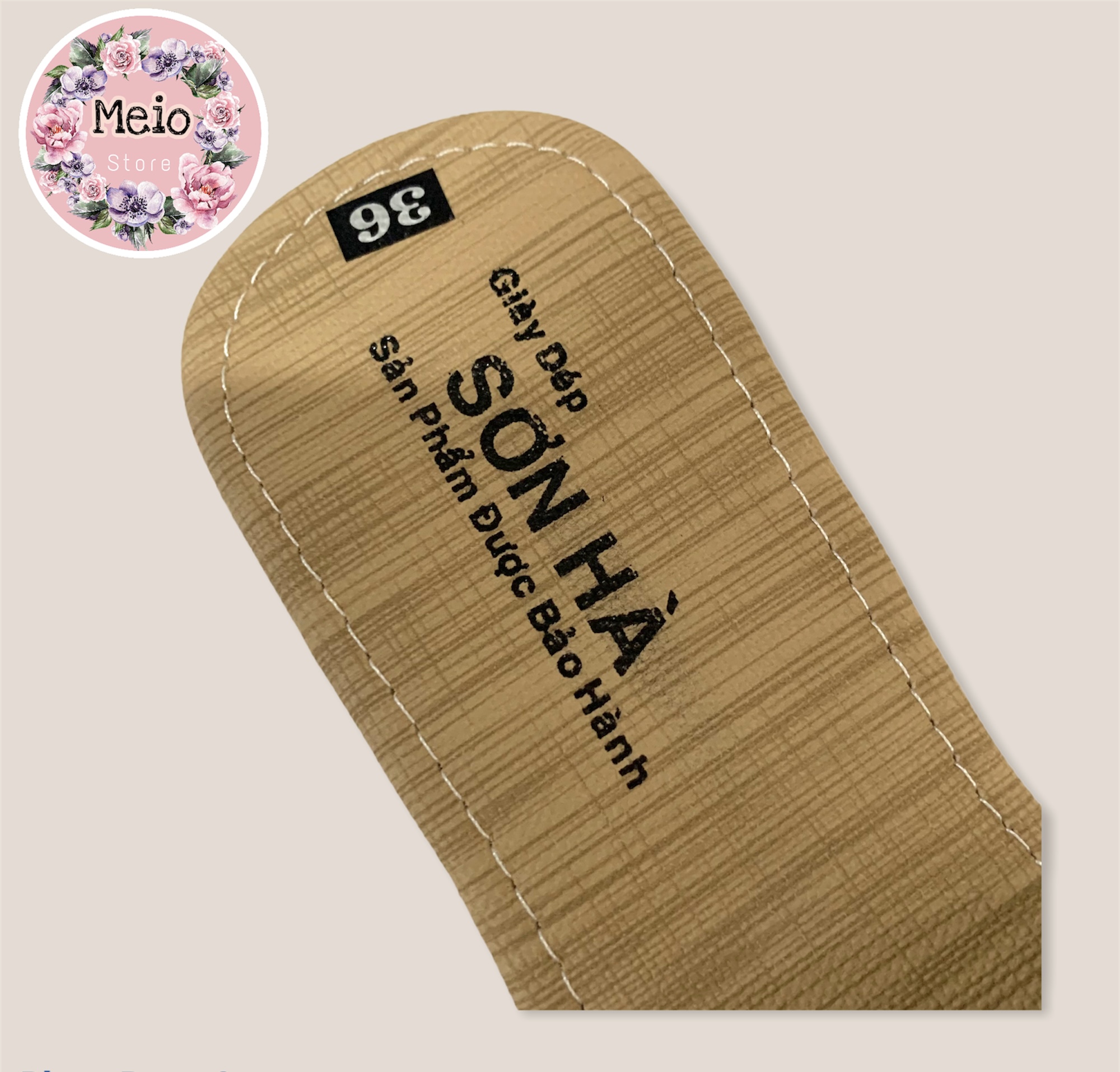 (CÓ SIZE TO)Dép lê nữ quai chéo da bò cao cấp SƠN HÀ