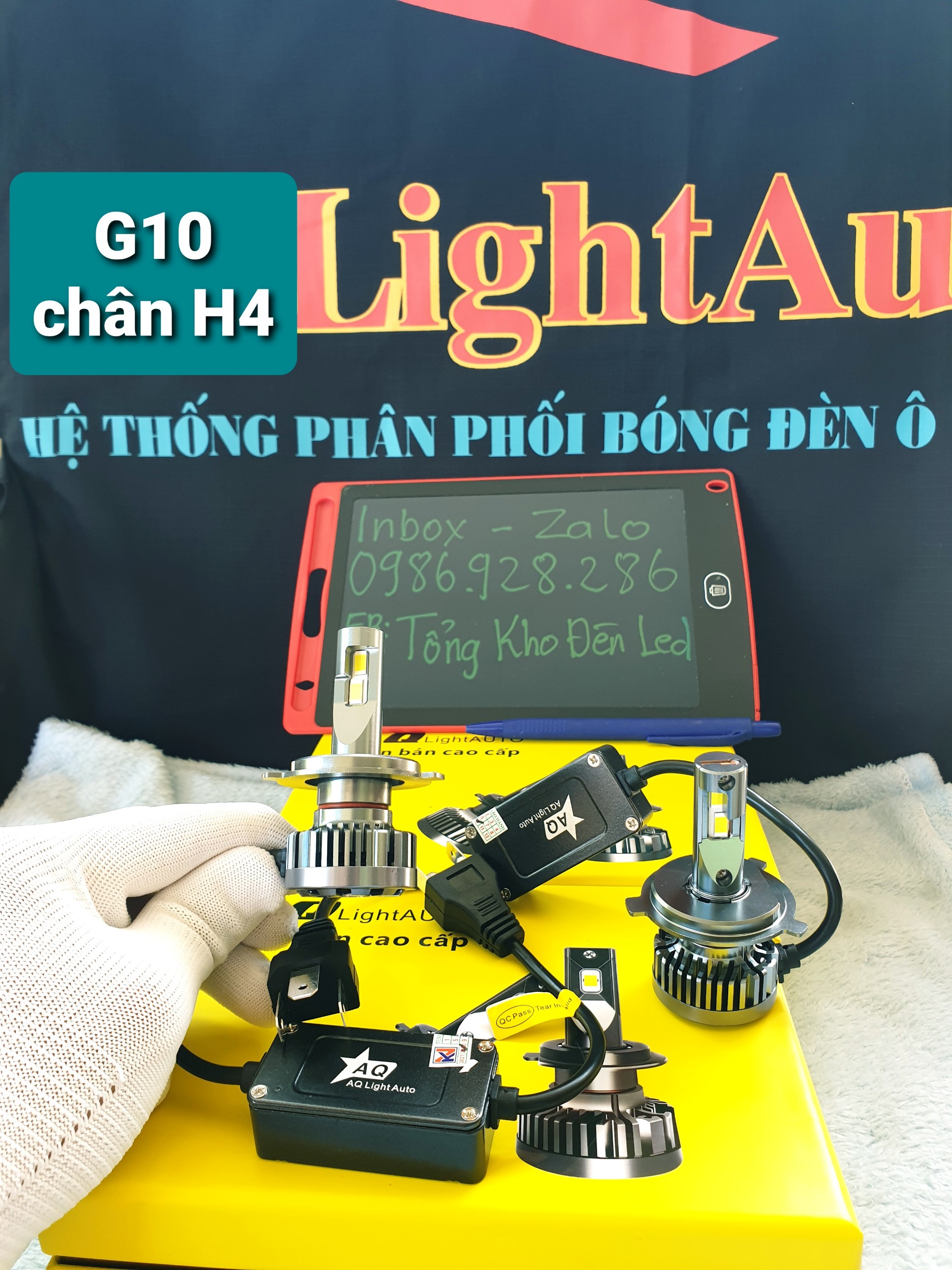 Đèn led oto g10 ánh sáng trắng. cs 55w. siêu sáng-siêu bền