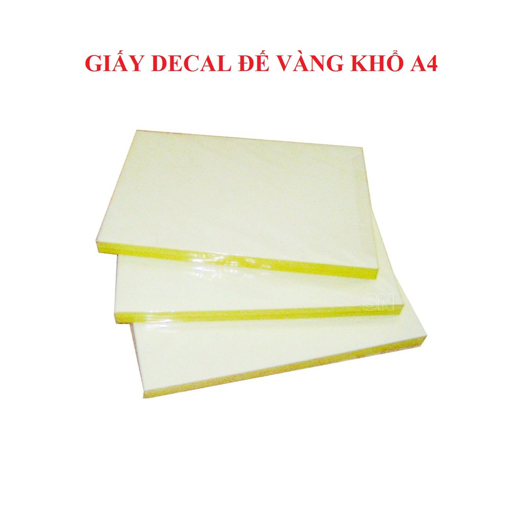 [HCM]Decal đế xanh -đế vàng 100 tờ/xấp