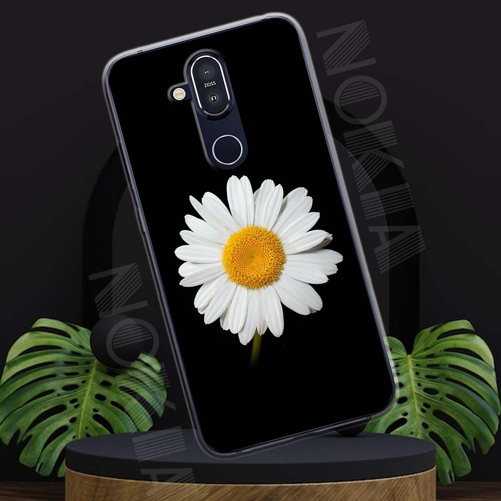 Ốp lưng Nokia 8.1 mẫu BST Hoa lá cành TPU