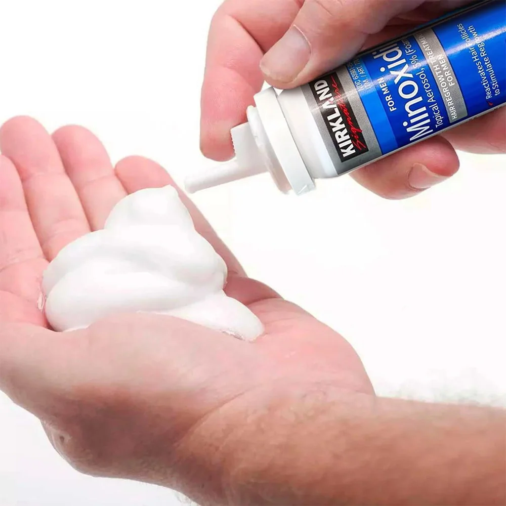 Dung dịch mọc Râu Tóc Kirkland Minoxidil 5% Foam (Dạng bọt)