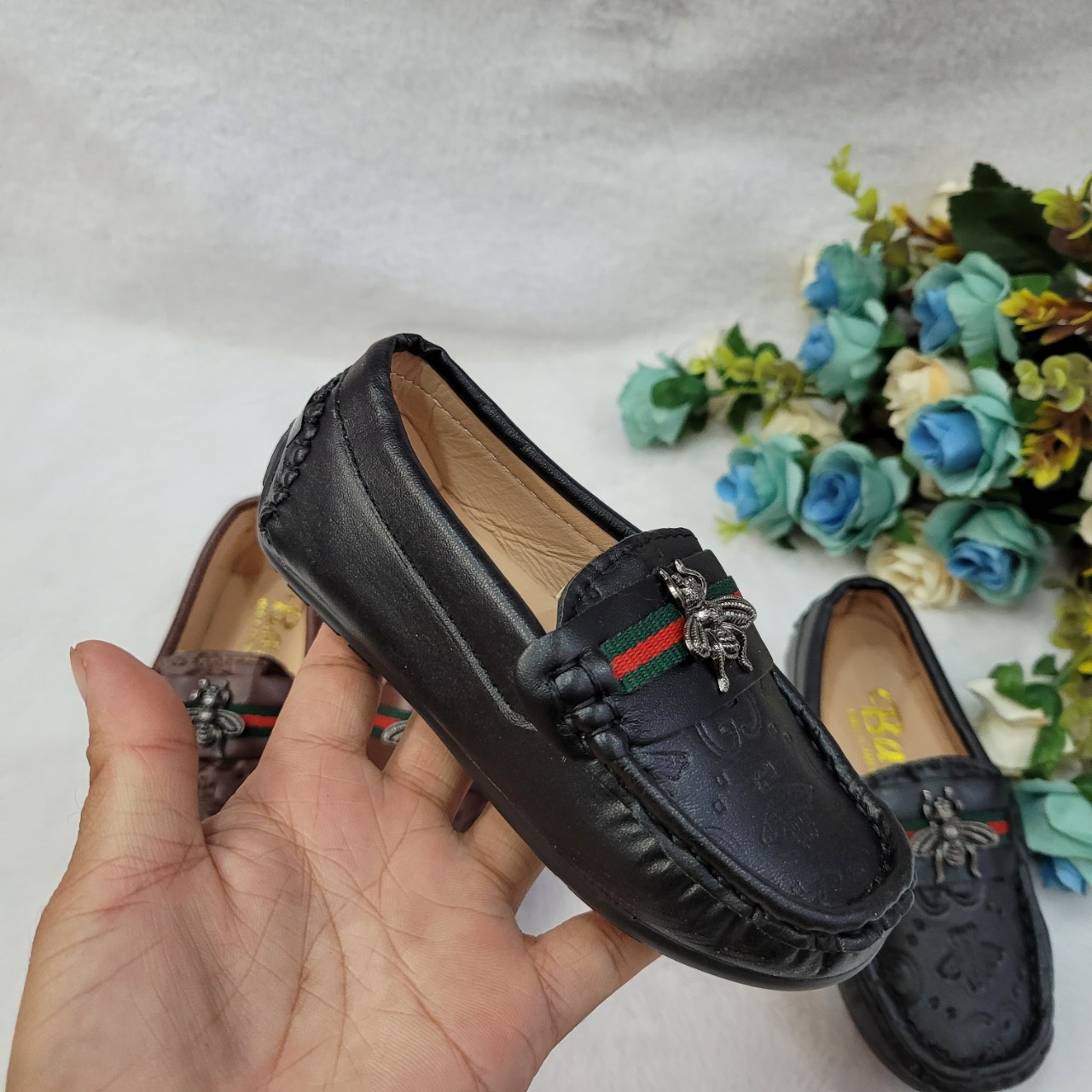 [Rẻ vô địch] Giày Lười Ong sang chảnh cho bé trai