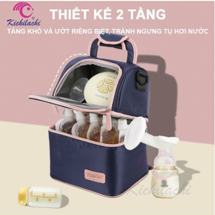 Balo bỉm sữa, balo giữ nhiệt Kichi
