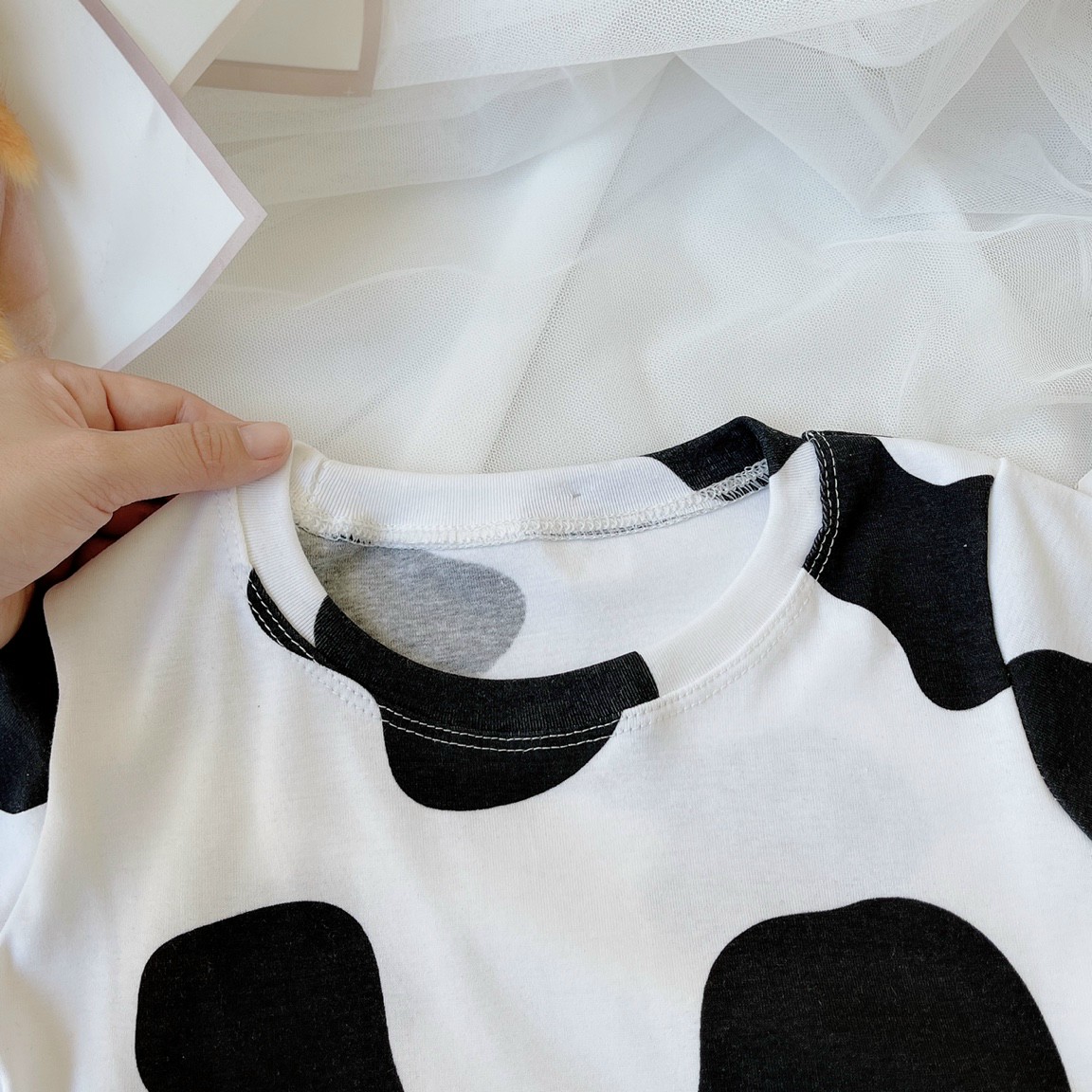[HCM]Áo Croptop Màu Bò Sữa Quấn Bụng
