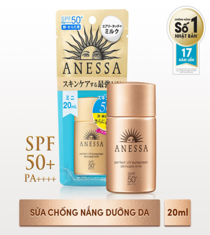 Kem Chống Nắng Shiseido Anessa Perfect UV Sunscreen Skincare Milk SPF50+/PA+++