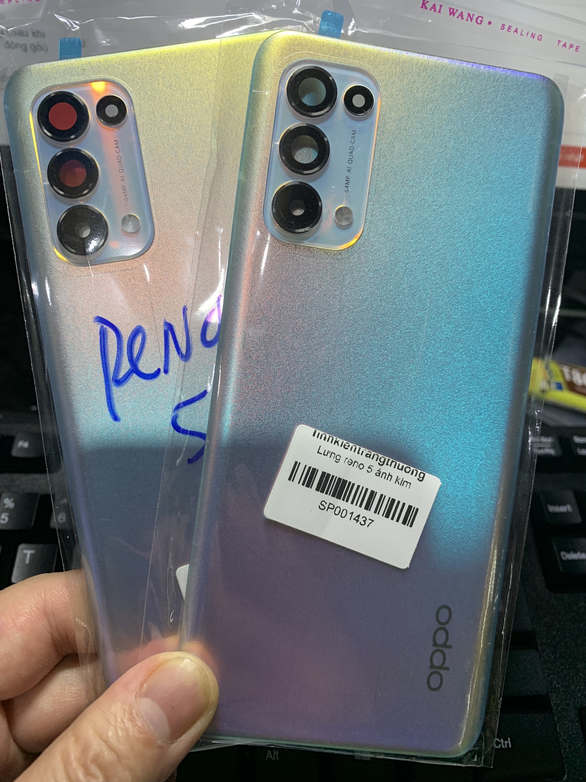 Miếng nắp lưng oppo reno 5 - 4G zin