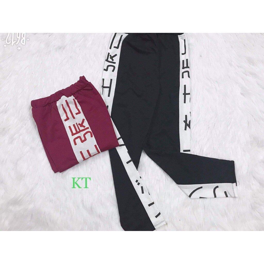 [HCM]Quần jogger viền chữ Hàn cá tính