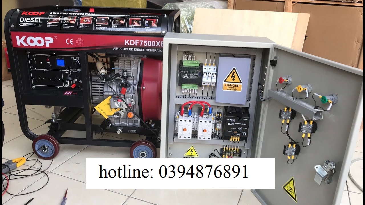 Máy Phát Điện Chạy Dầu 5Kw Koop KDF7500XE