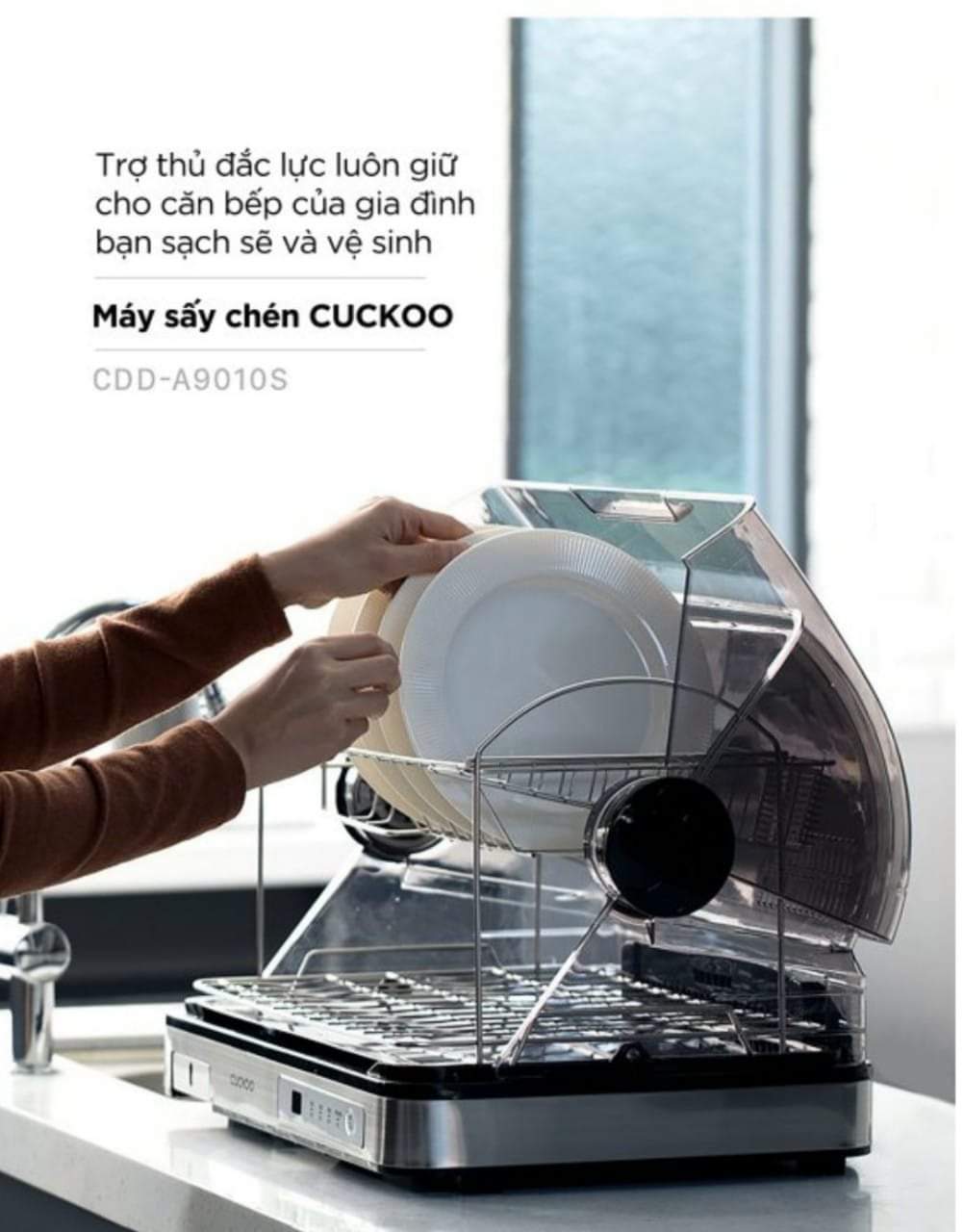[Chính Hãng] Máy sấy bát Cuckoo 40 lít CDD-A9010 bản quốc tế