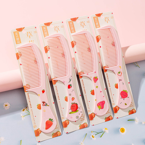 Lược Chải Tóc Màu Hồng Hình Trái Cây ( Giao Ngẫu Nhiên )