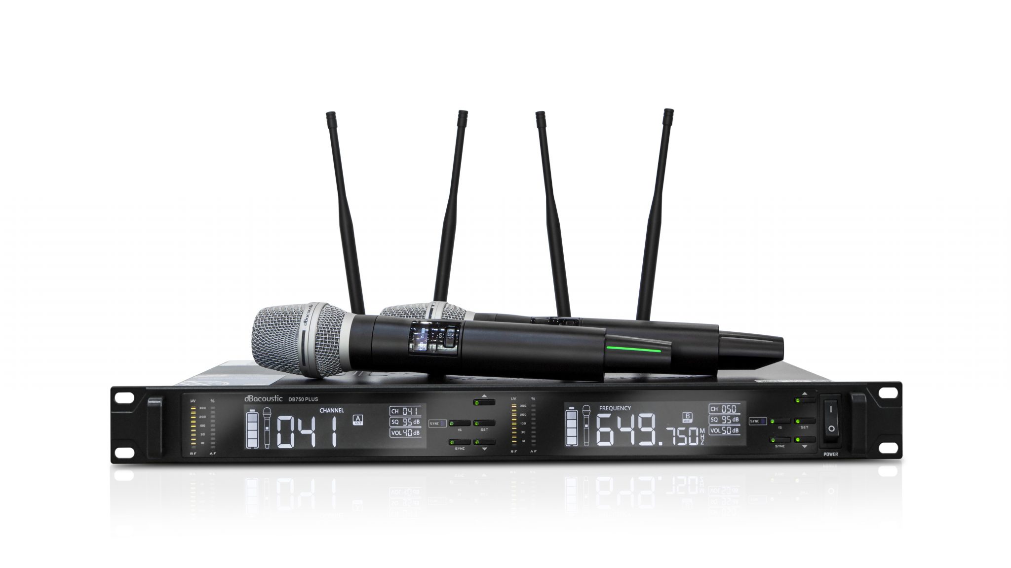 Micro Karaoke không dây chính hãng dBacoustic dB750 Plus - Micro cao cấp, phiên bản nâng cấp cho tiếng hay hơn, trung thực và chống hú rít tuyệt đối.
