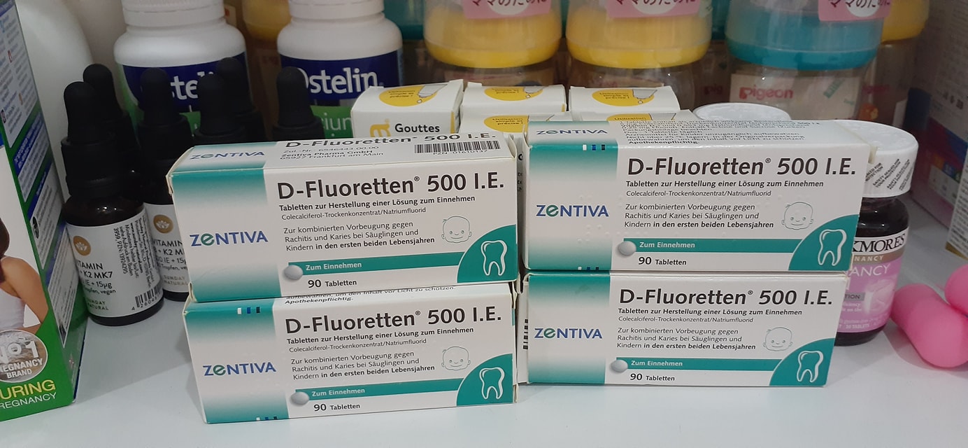 Vitamin D Dfluoretten Đức 90 viên