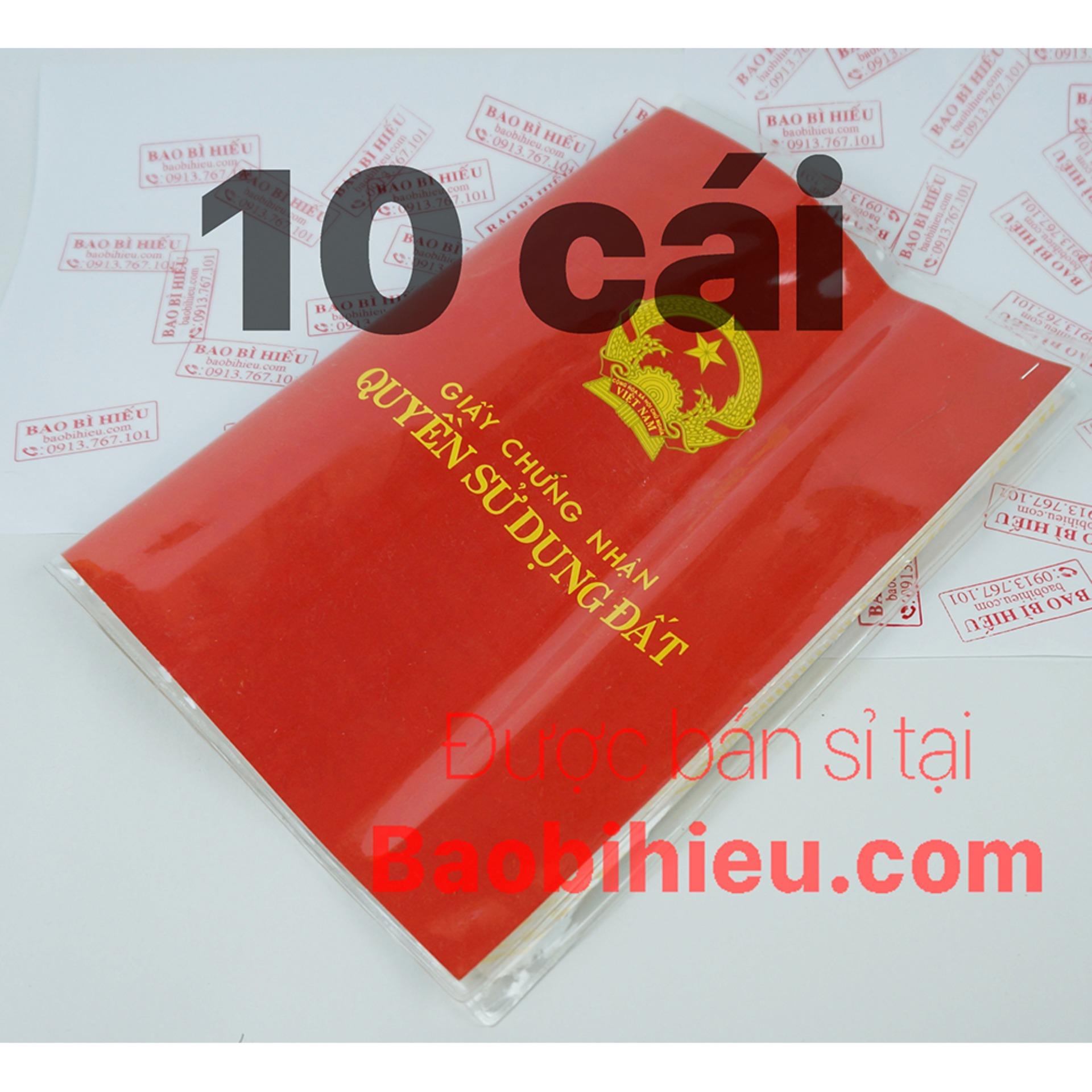 COMBO 10 cái túi Sổ Hồng, Sổ Đỏ dẻo trong bảo vệ tuyệt đối, chống nhàu, chống xước, chống thấm, chống rách... (có nắp đậy)10B7227