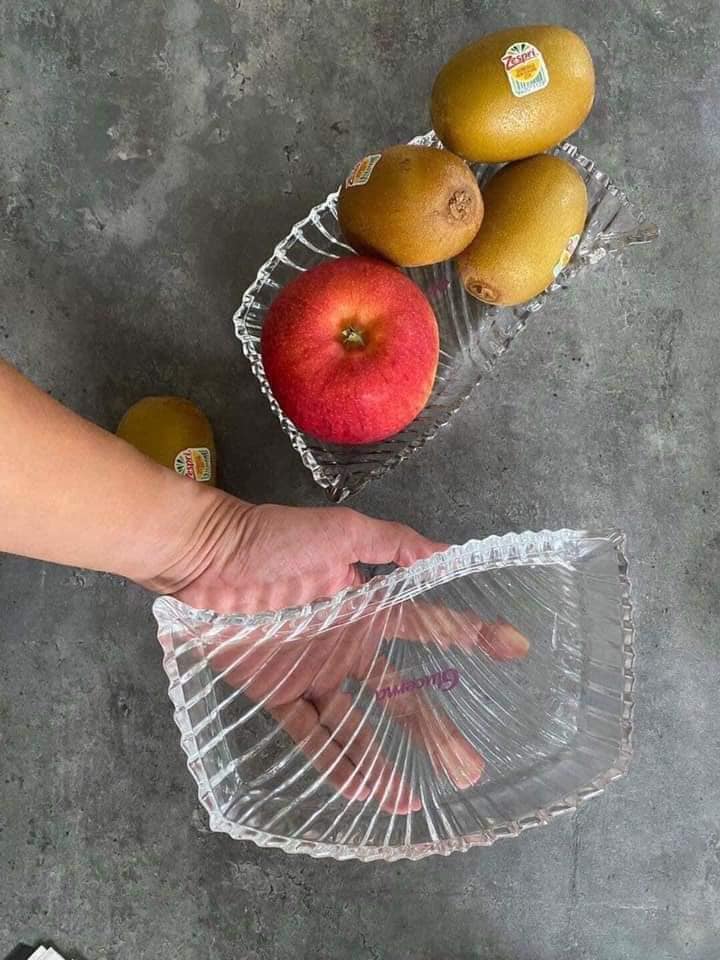 BỘ 2 KHAY THUỶ TINH CAO CẤP QUÀ GLUCERNA