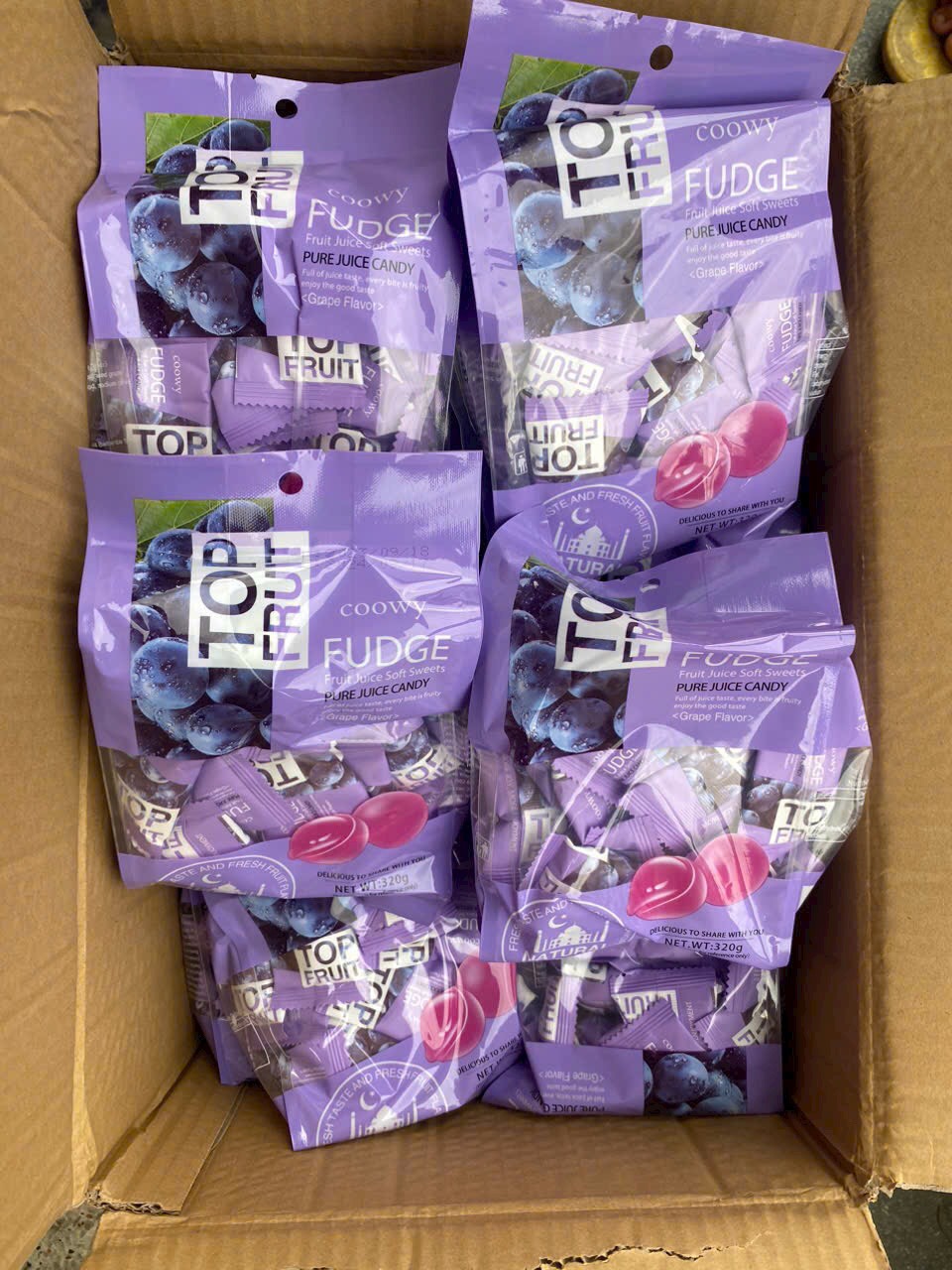 Kẹo dẻo trái cây Top Fruit Túi 320G (Mix vị)