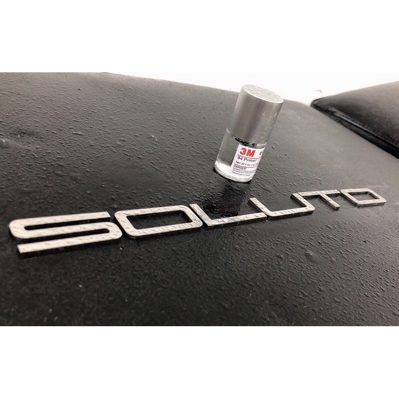 Bộ tem nhãn logo Soluto chữ nổi dán sau xe