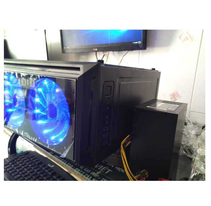 Thùng Máy Tính Case VSP V3-607 2 Mặt Kính Cường Lực (Chưa Bao Gồm Fan)