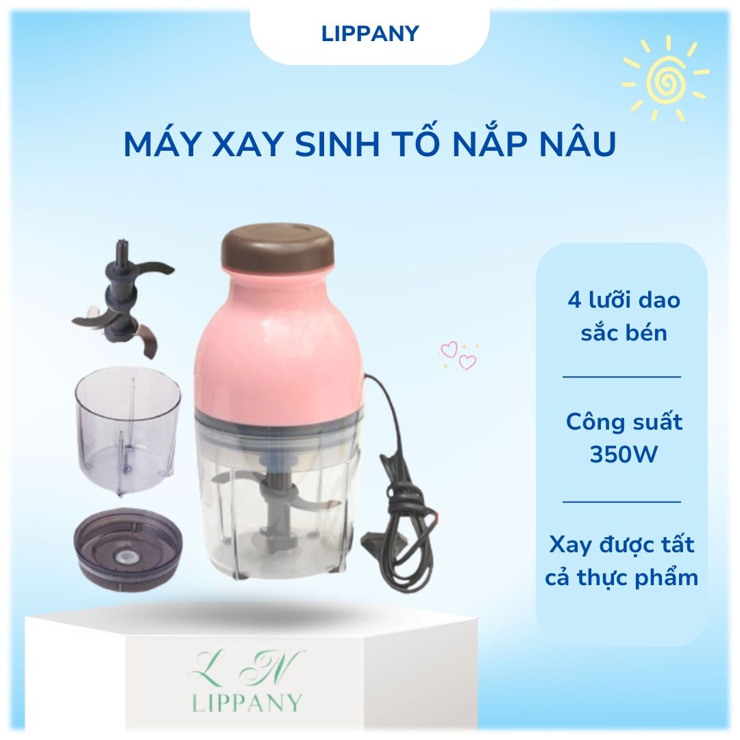 Máy xay thực phẩm đa năng cao cấp công nghệ Nhật Bản - Máy xay thịt, rau củ quả với 4 lưỡi dao sắc bén