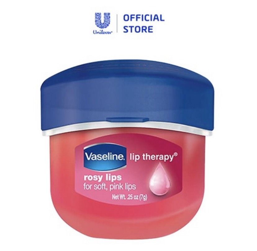 Sáp dưỡng môi Vaseline 7g ( Hoa hồng và Cacao)