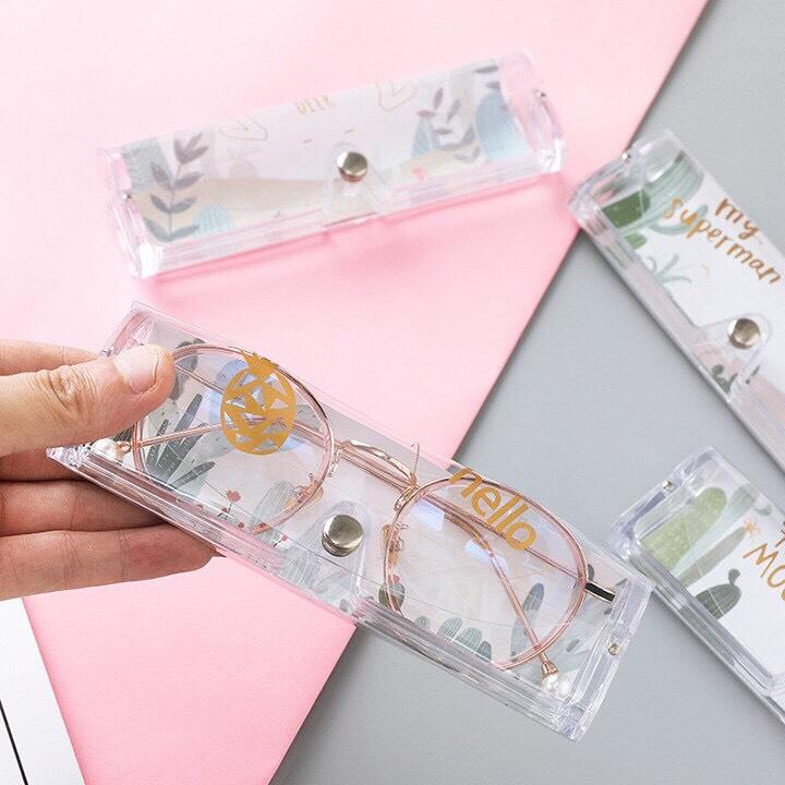 [Nguyen Thuy975798 Store] Hộp Đựng Kính Trong Suốt MS009