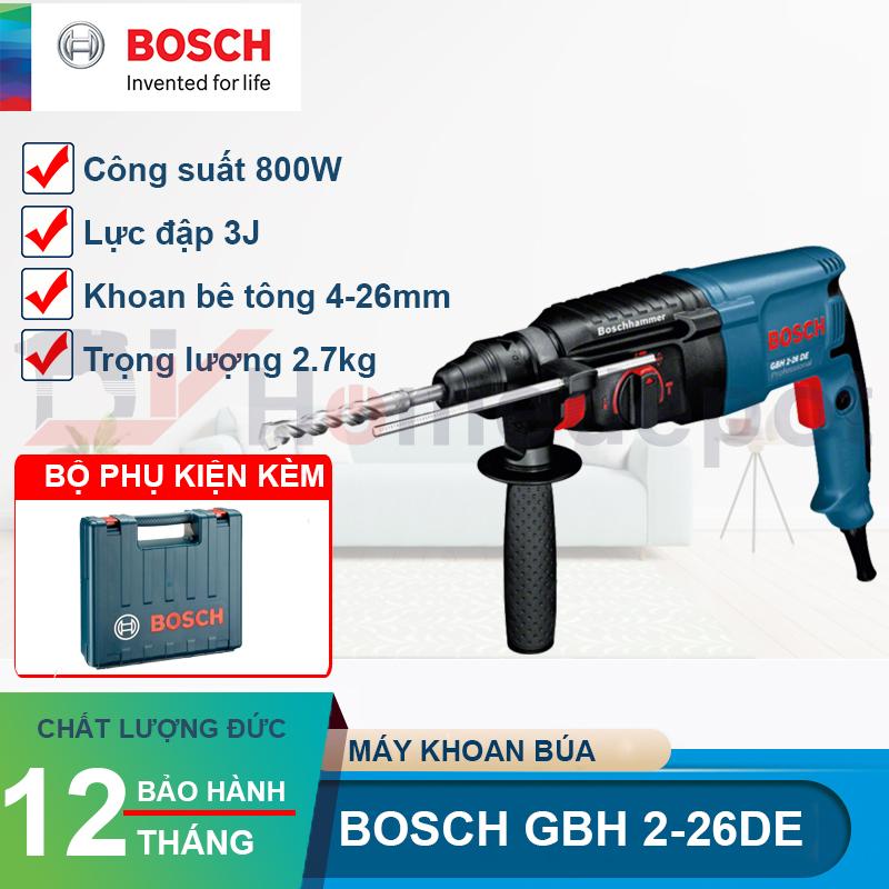 Máy khoan búa bê tông Bosch GBH 2-26 DE