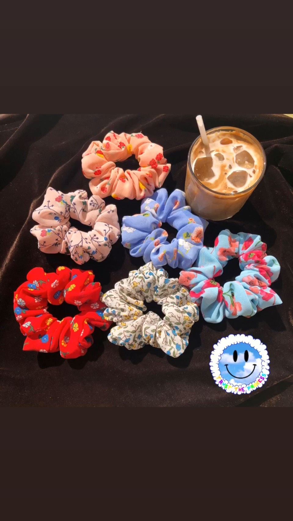 [HCM]COMBO 5 SCRUNCHIES HỌA TIẾT XINH XẮN HOTTREND