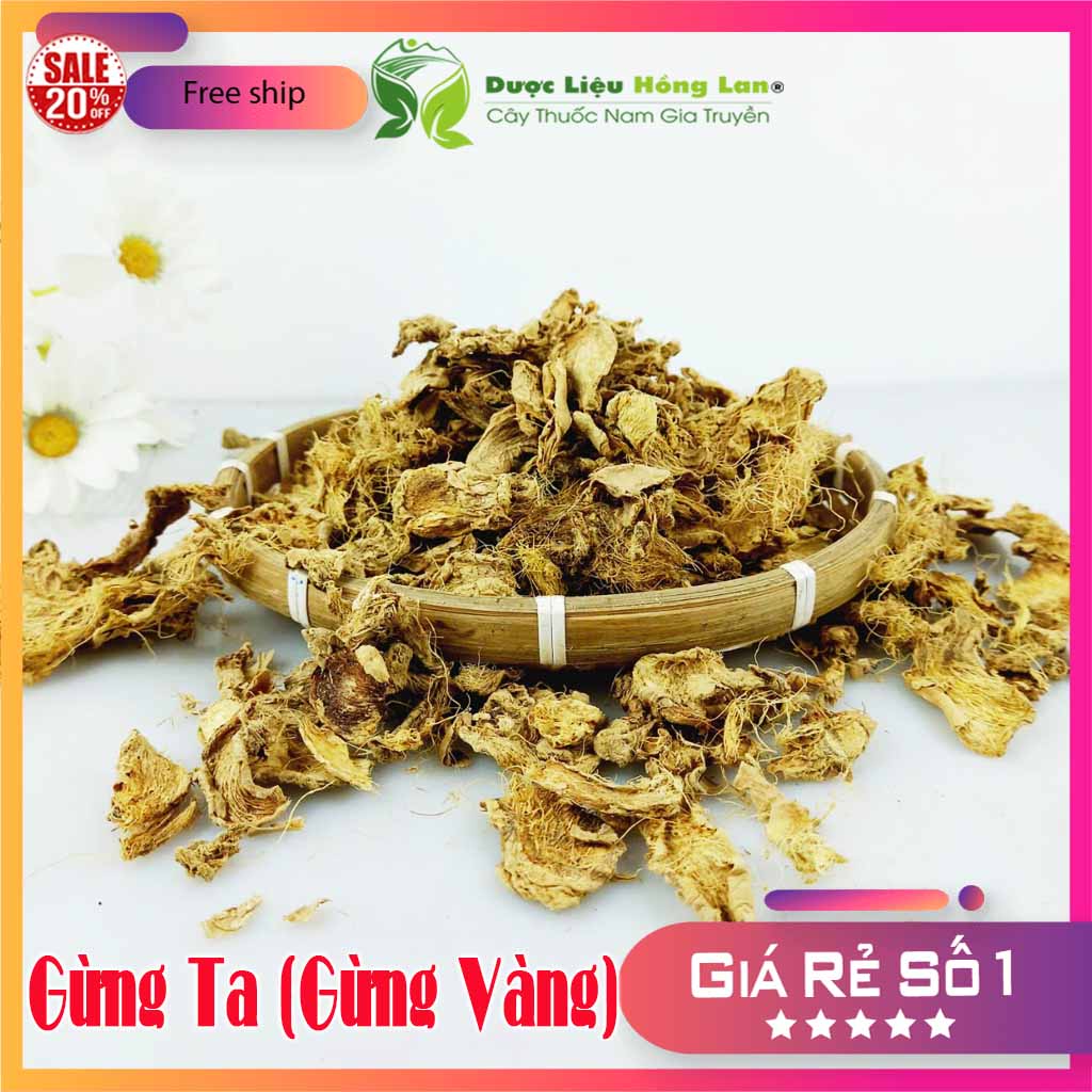 ✅ 100g củ gừng vàng khô sắt lát nguyên chất 100%