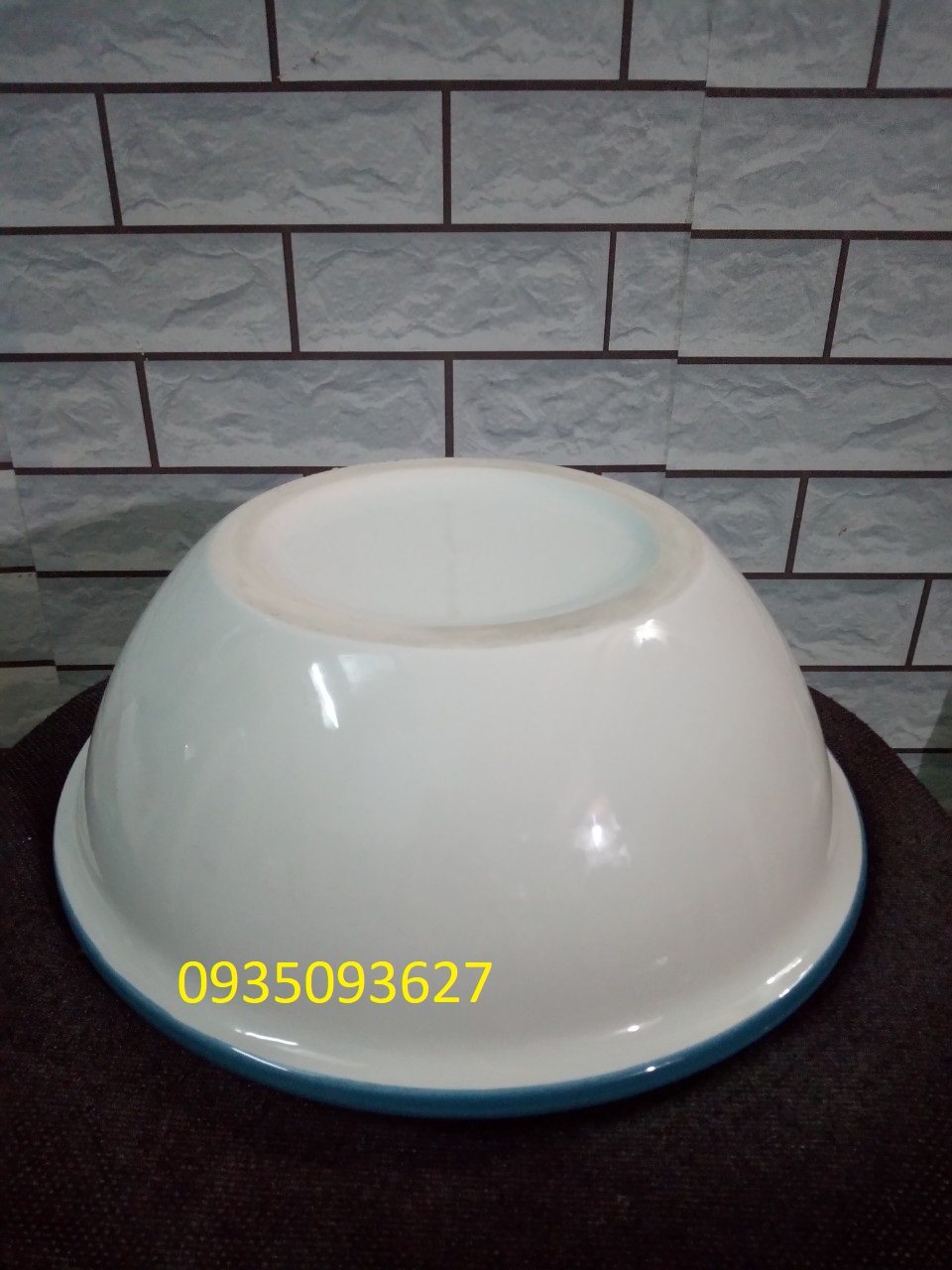 [HCM]Thau, chậu nuôi cá bằng sứ trắng