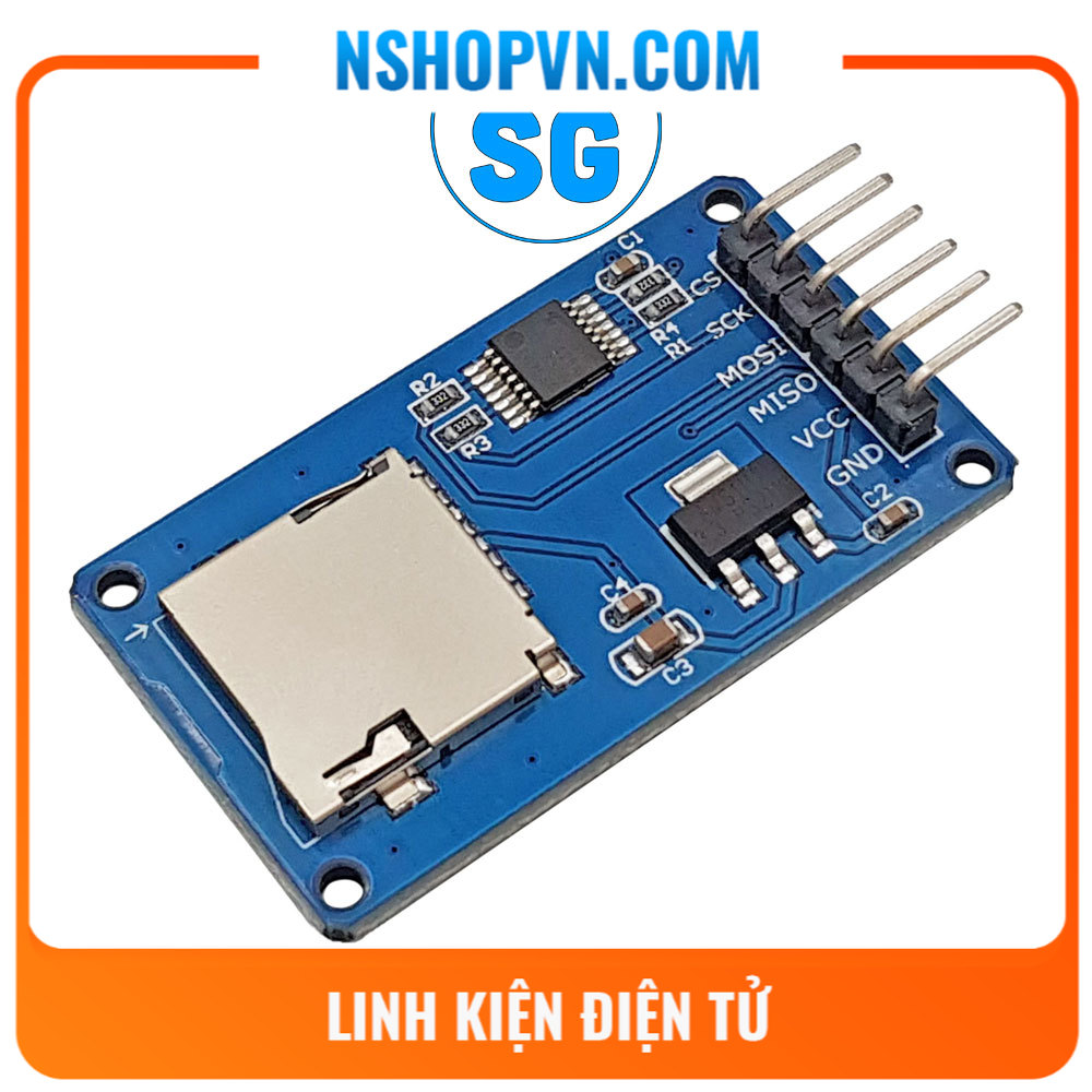 Mạch ghi đọc thẻ micro sd