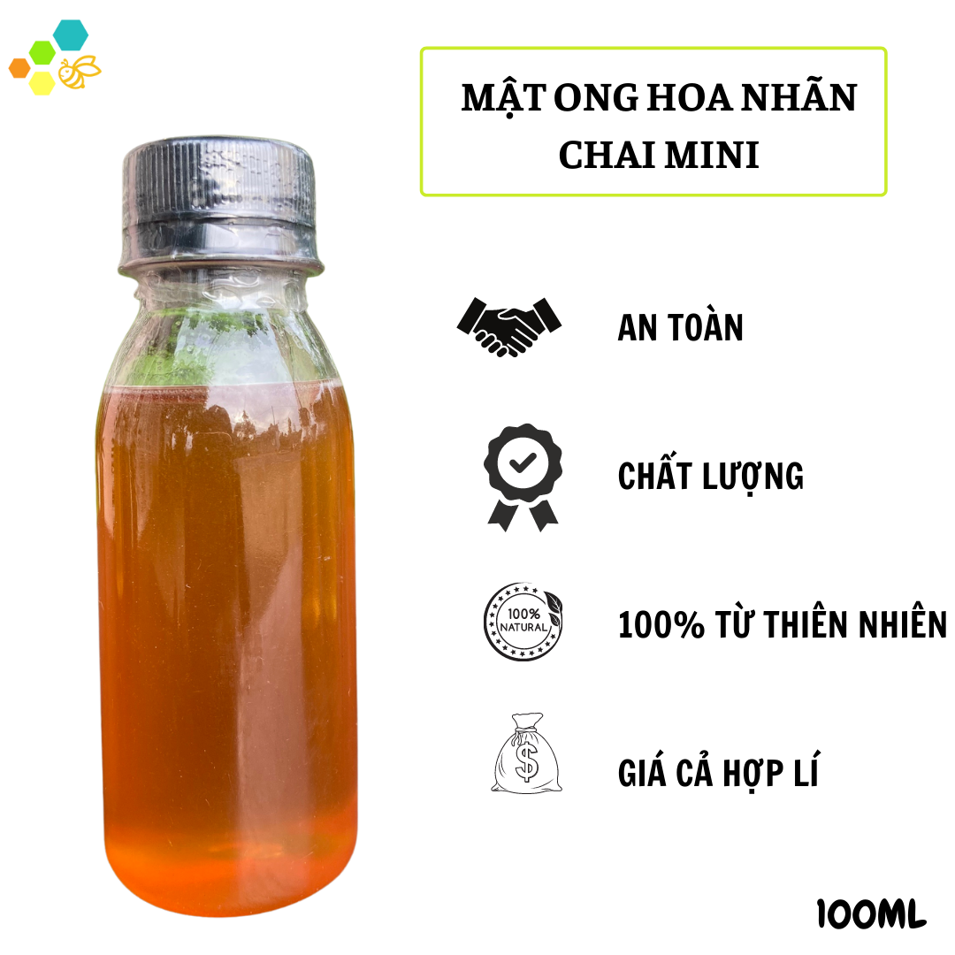Mật ong mini hoa nhãn/ chai 100ml