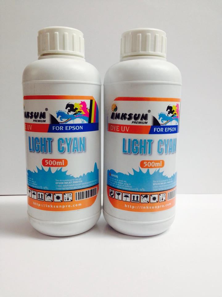 Mực Epson dye uv 500ml inksun bán lẻ màu Vàng