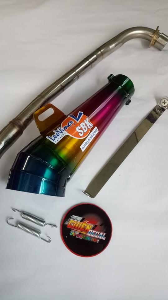 Pô leovince full cổ lắp sirius.