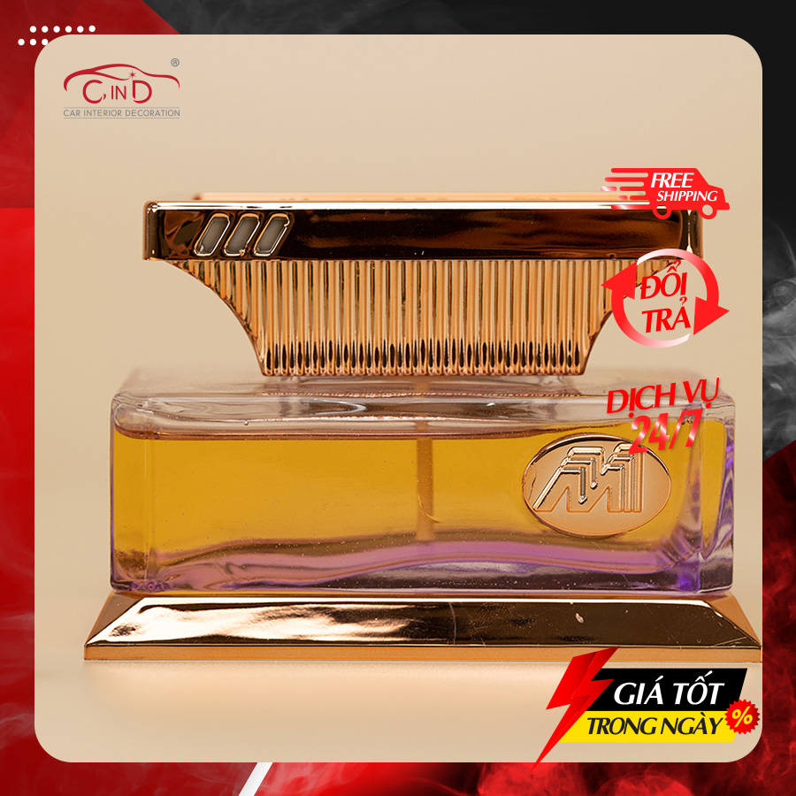 Dầu thơm khử mùi ô tô Aiteli ROYAL ATL-3056 hương Rose 70ml (Tím)