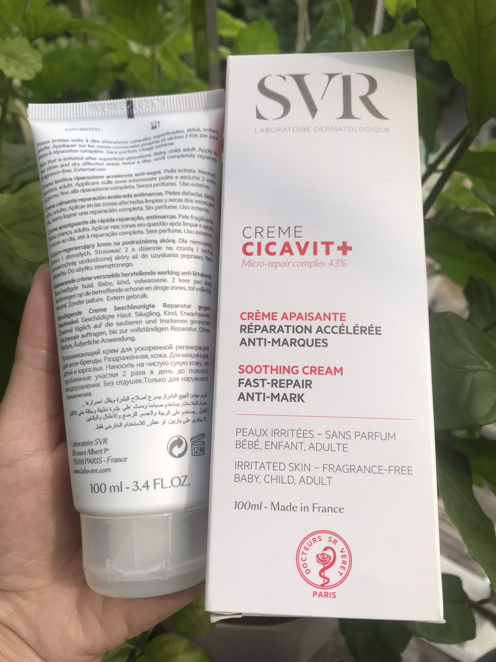 Kem dưỡng ẩm phục hồi SVR Cicavit+ (Bill Pháp)