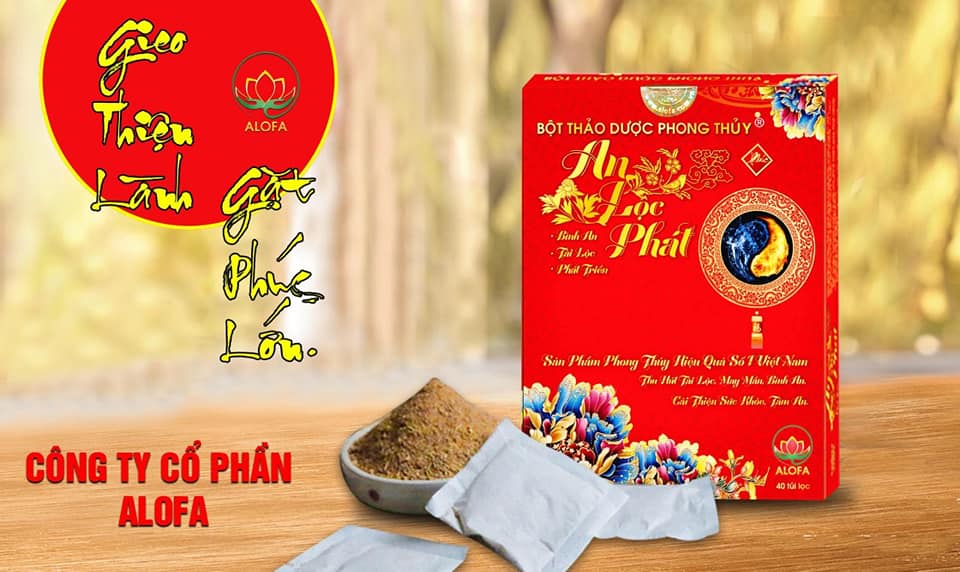 2 hộp BỘT PHONG THỦY Alofa loại mới