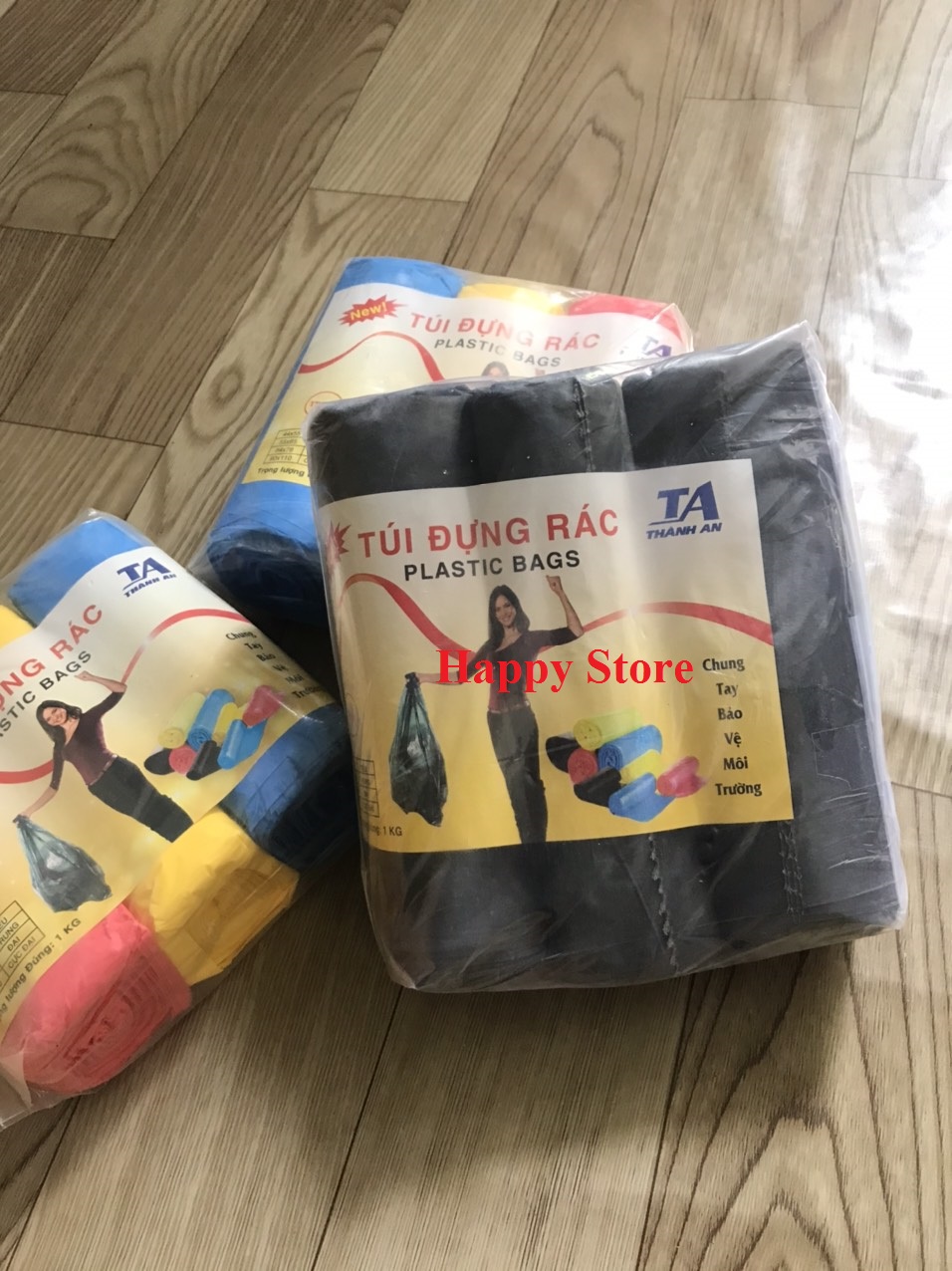 3 CUỘN TÚI ĐỰNG RÁC ĐEN (SIZE ĐẠI)